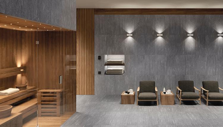Cornerstone Alpen | Emilceramica Gres Porcellanato Ergon Cornerstone Alpen Pietra Bagno Valser Immagine Gallery | Emilceramica