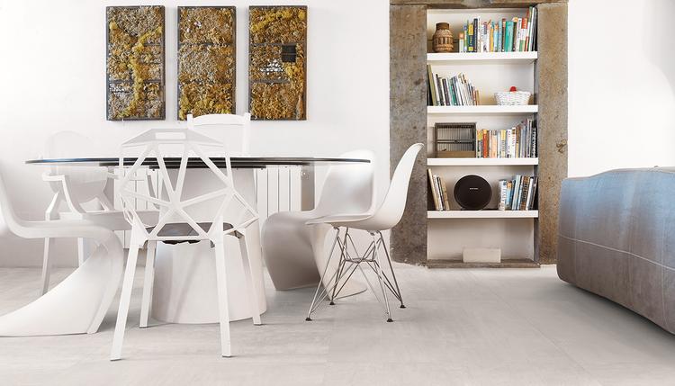 Gesso | Emilceramica Gres Porcellanato Provenza Gesso Pietra Living Natural White Immagine Gallery | Emilceramica