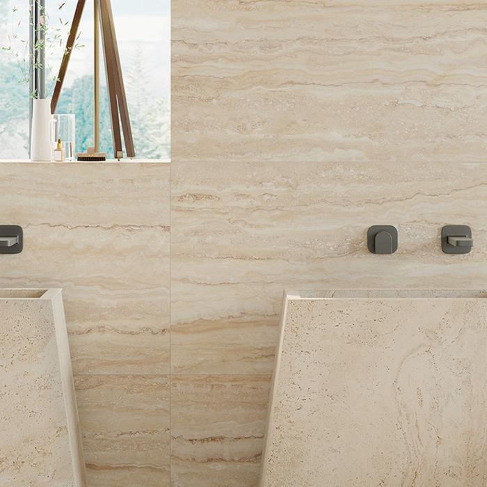 Gres porcellanato per un bagno dal design unico 262
