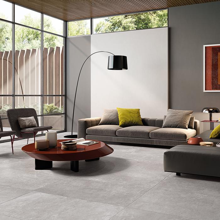 Stile minimal ed elegante: il gres porcellanato grigio 258