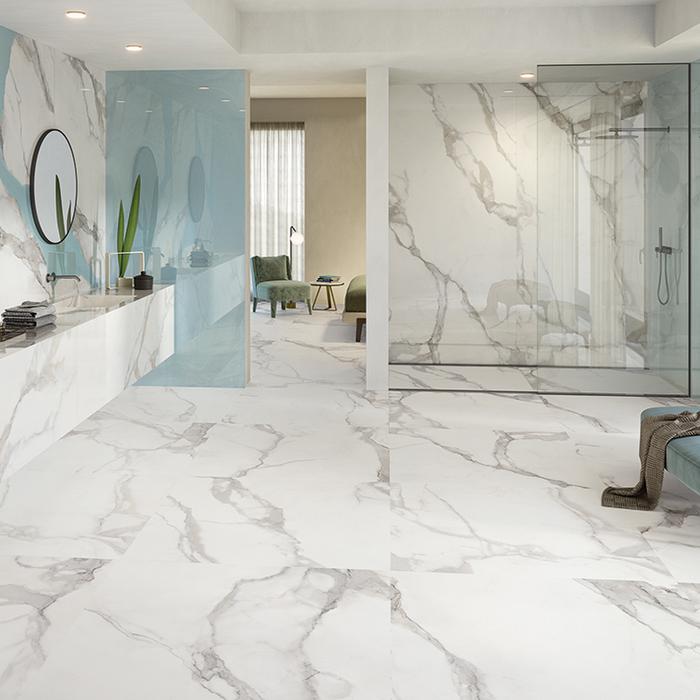 Bagno effetto marmo: il gres porcellanato per un bagno elegante 247 Bagno effetto marmo: il gres porcellanato per un bagno elegante 247