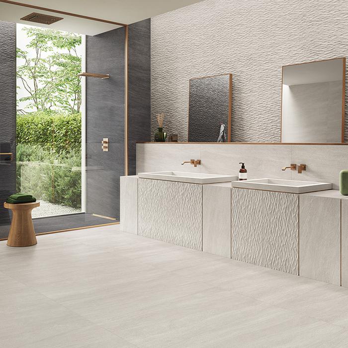 Stile minimal ed elegante: il gres porcellanato grigio 258