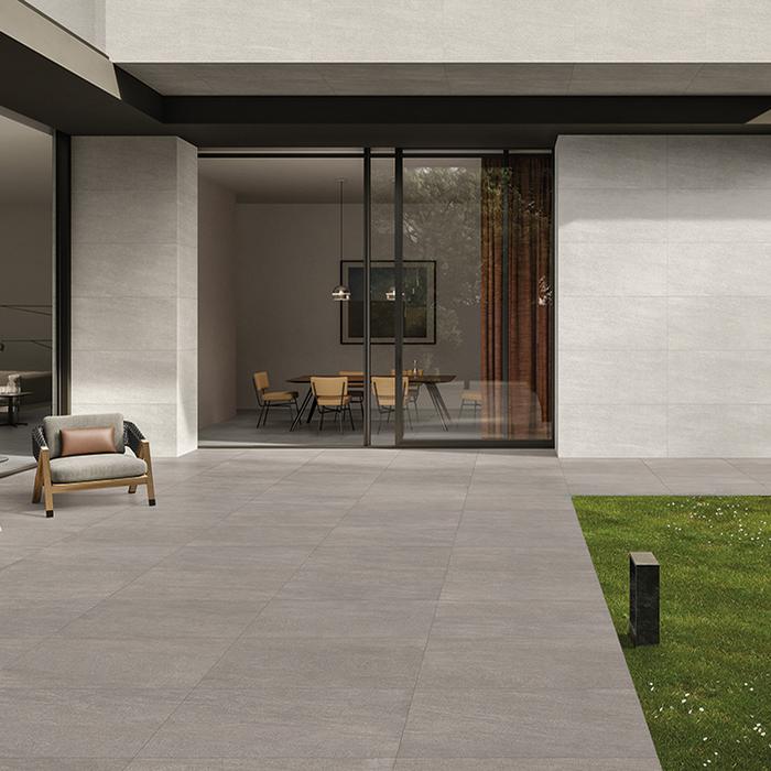 Stile minimal ed elegante: il gres porcellanato grigio 258