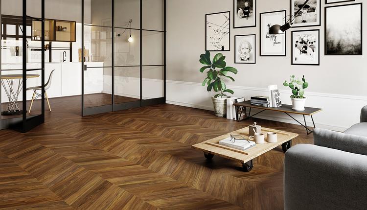 Sleekwood | Emilceramica Gres Porcellanato Emil Sleekwood Legno Living Mohogany Immagine Gallery | Emilceramica