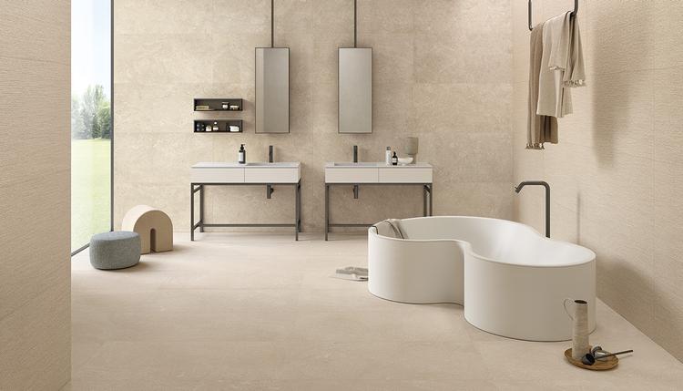 MaPierre | Emilceramica Gres Porcellanato Emil Mapierre Pietra Bagno Beige Noble,beige Ancienne,beige Ligne Immagine Gallery | Emilceramica