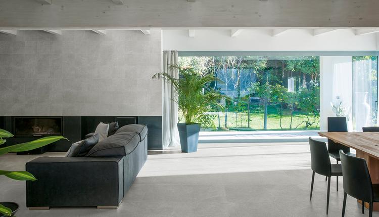 Eureka | Emilceramica Gres Porcellanato Provenza Eureka Pietra Living Grigio Immagine Gallery | Emilceramica