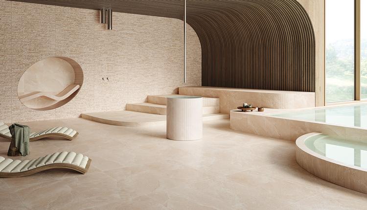 Salt Stone | Emilceramica Gres Porcellanato Provenza Salt Stone Pietra Bagno Pink Halite Immagine Gallery | Emilceramica